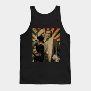 Bad Santa // Photo Vintage Retro Look Fan Design Tank Top